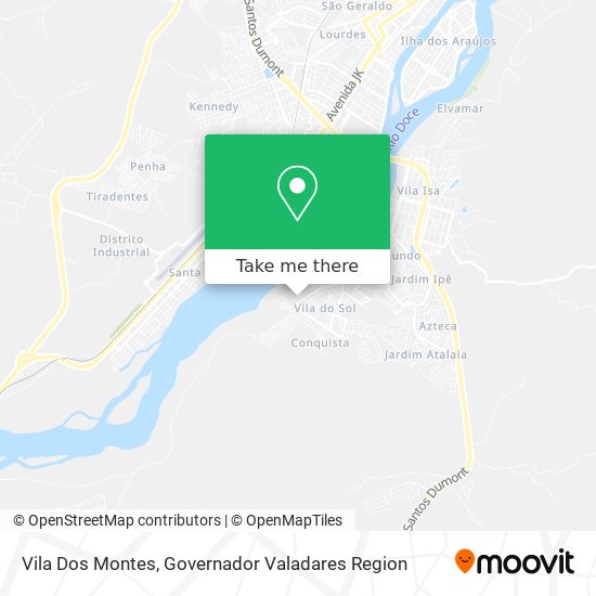 Mapa Vila Dos Montes