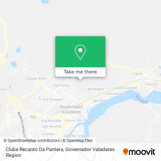 Mapa Clube Recanto Da Pantera