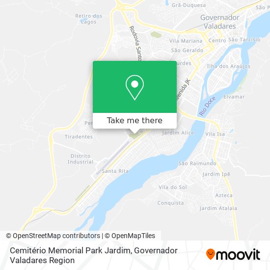 Cemitério Memorial Park Jardim map