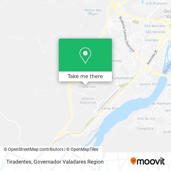 Tiradentes map