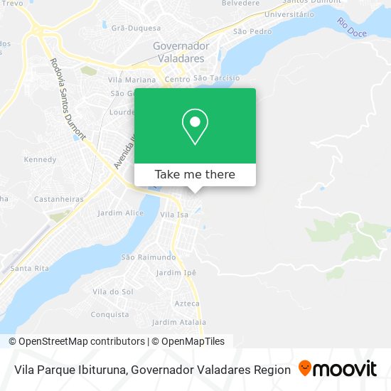 Mapa Vila Parque Ibituruna