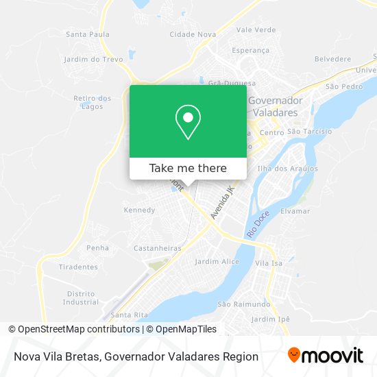 Nova Vila Bretas map
