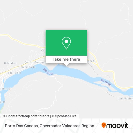 Porto Das Canoas map