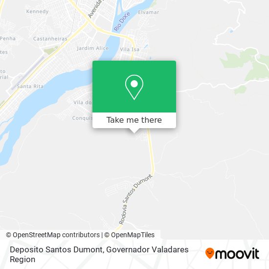 Deposito Santos Dumont map