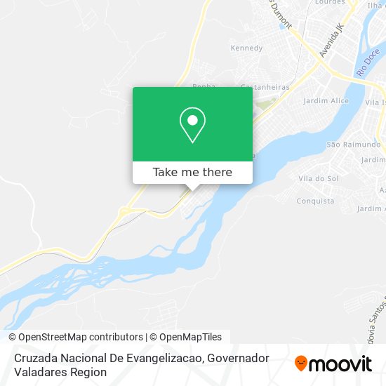 Cruzada Nacional De Evangelizacao map