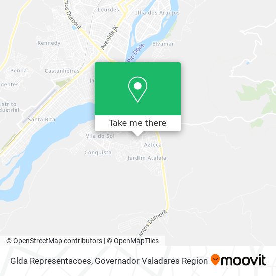 Glda Representacoes map