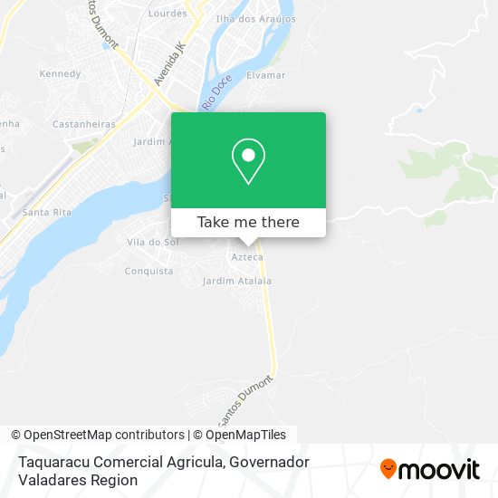 Taquaracu Comercial Agricula map