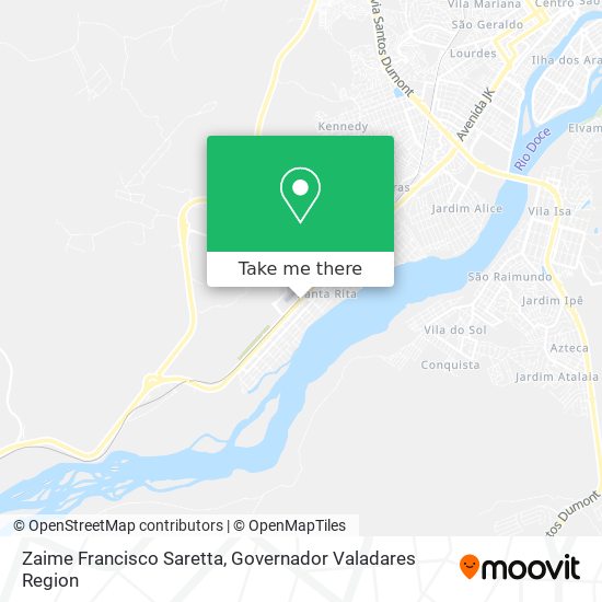 Zaime Francisco Saretta map