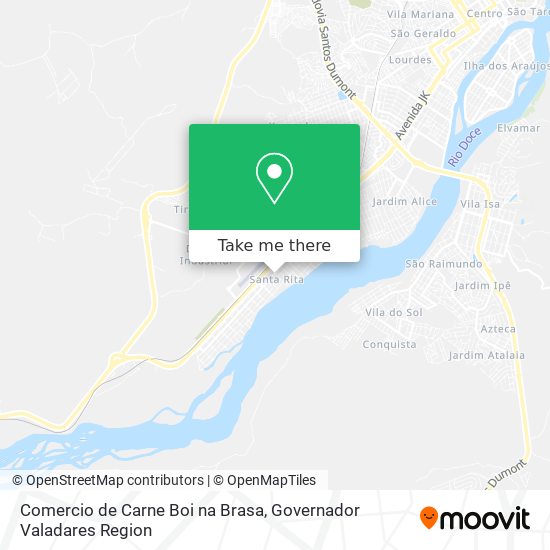 Mapa Comercio de Carne Boi na Brasa