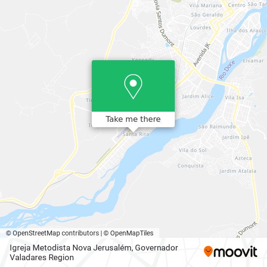 Mapa Igreja Metodista Nova Jerusalém