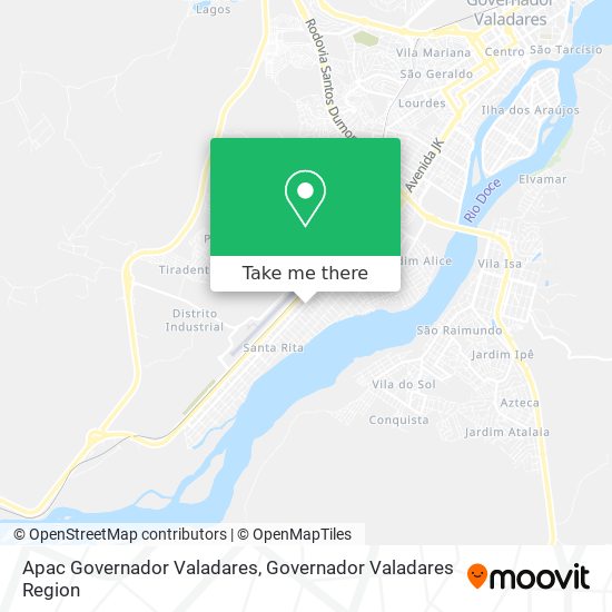 Apac Governador Valadares map