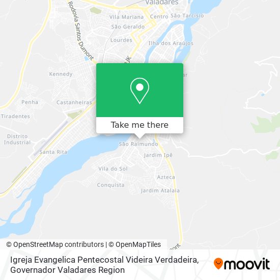 Igreja Evangelica Pentecostal Videira Verdadeira map