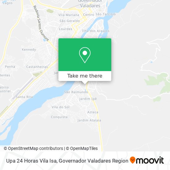 Upa 24 Horas Vila Isa map