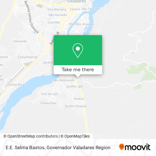 E.E. Selma Bastos map