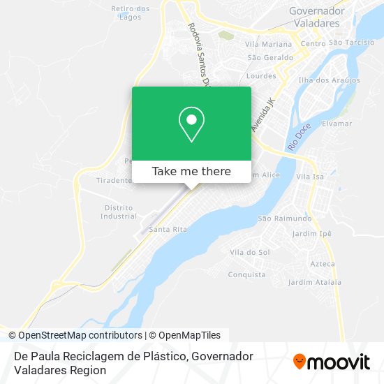 De Paula Reciclagem de Plástico map