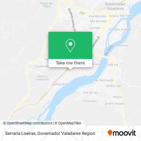 Serraria Loeiras map