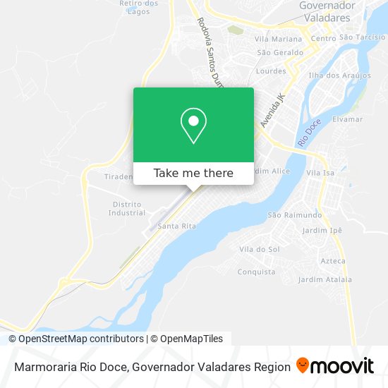 Mapa Marmoraria Rio Doce