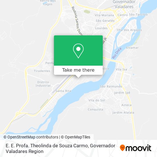 Mapa E. E. Profa. Theolinda de Souza Carmo