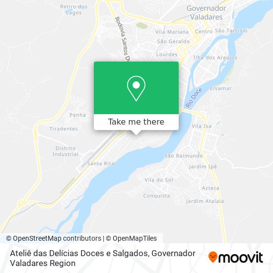 Ateliê das Delícias Doces e Salgados map