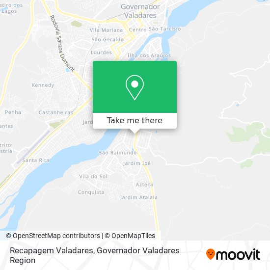Recapagem Valadares map