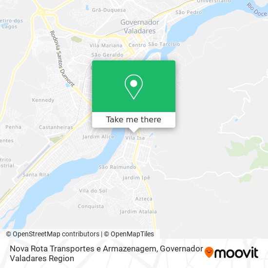 Nova Rota Transportes e Armazenagem map