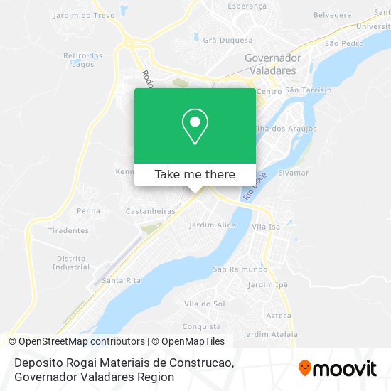 Mapa Deposito Rogai Materiais de Construcao