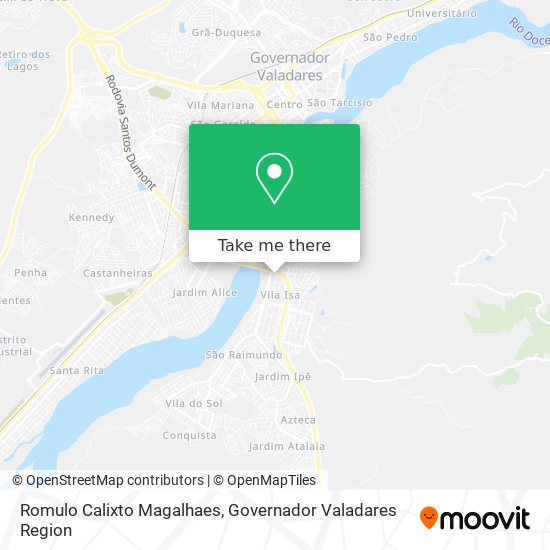 Romulo Calixto Magalhaes map