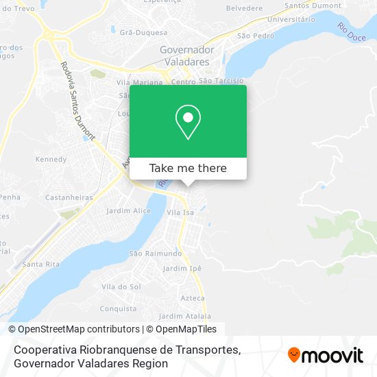 Mapa Cooperativa Riobranquense de Transportes