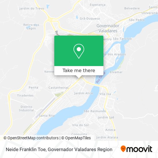 Neide Franklin Toe map