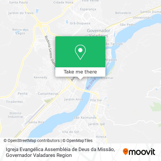 Igreja Evangélica Assembléia de Deus da Missão map