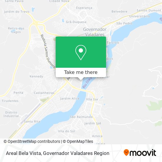 Areal Bela Vista map