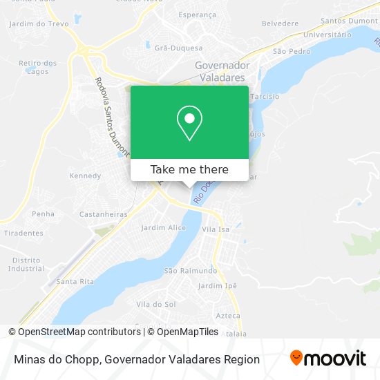 Minas do Chopp map
