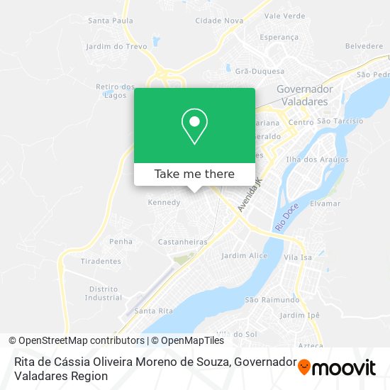 Rita de Cássia Oliveira Moreno de Souza map