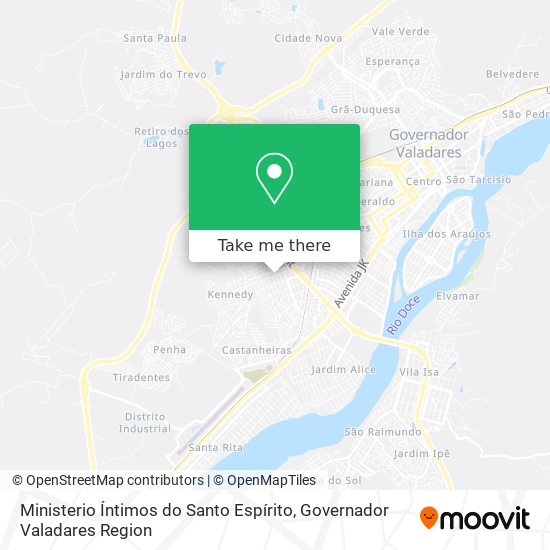 Ministerio Íntimos do Santo Espírito map