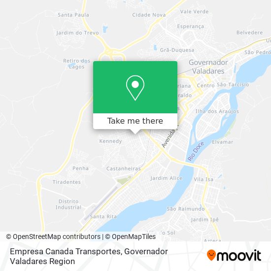 Mapa Empresa Canada Transportes