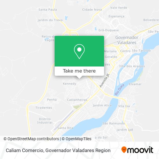 Caliam Comercio map