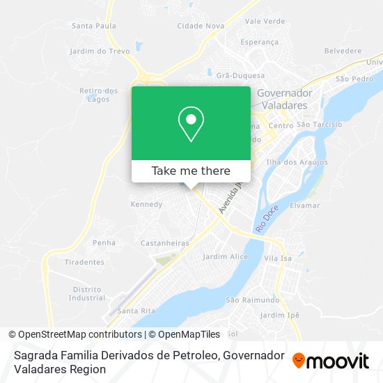 Sagrada Familia Derivados de Petroleo map