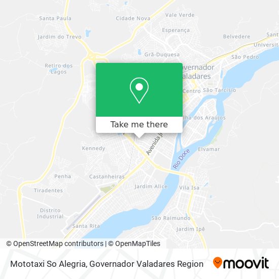 Mototaxi So Alegria map