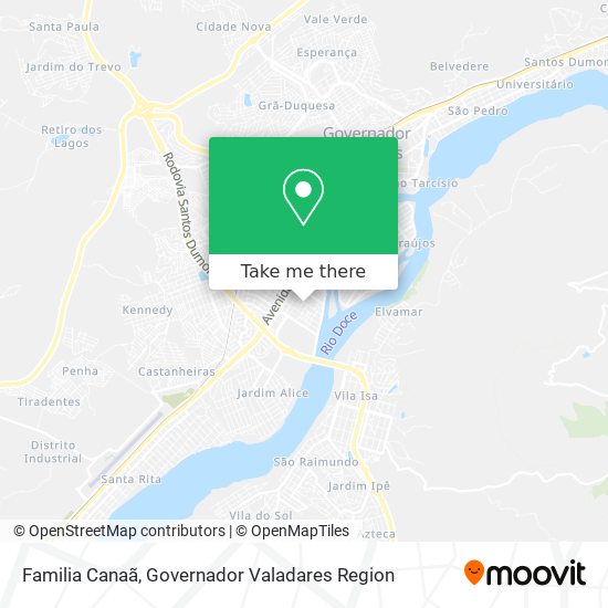 Familia Canaã map