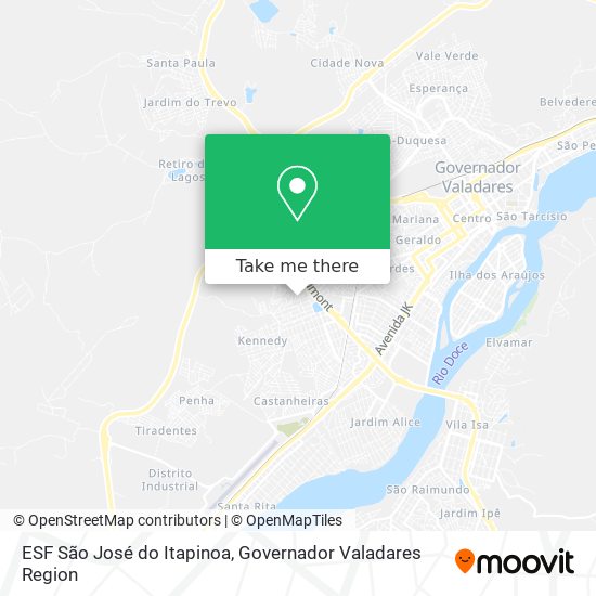 ESF São José do Itapinoa map