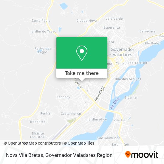 Mapa Nova Vila Bretas