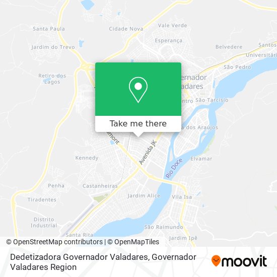 Dedetizadora Governador Valadares map