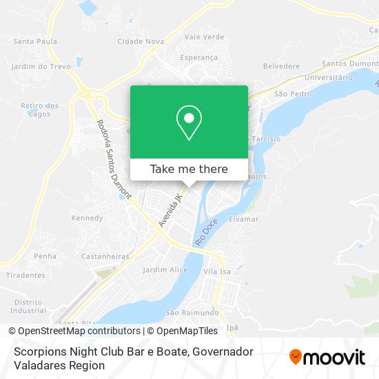 Scorpions Night Club Bar e Boate map