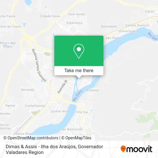 Dimas & Assis - Ilha dos Araújos map