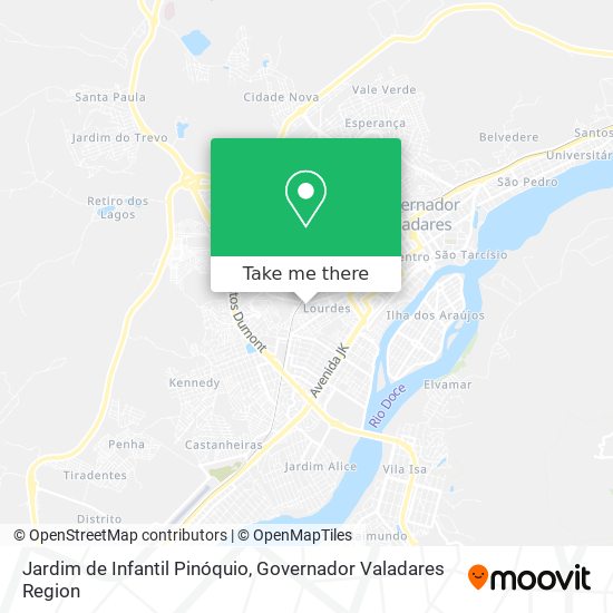 Mapa Jardim de Infantil Pinóquio