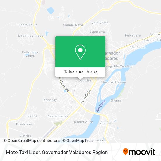 Moto Taxi Lider map