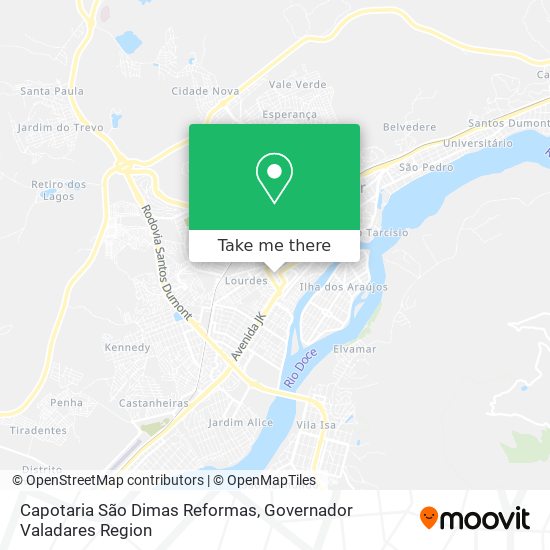 Capotaria São Dimas Reformas map