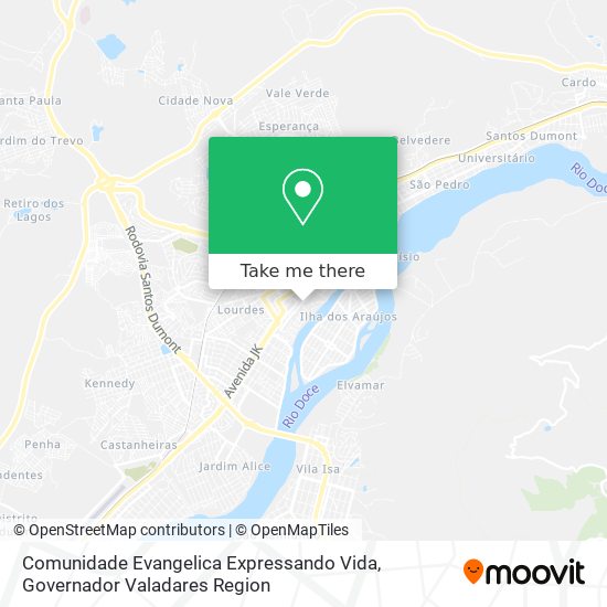 Comunidade Evangelica Expressando Vida map