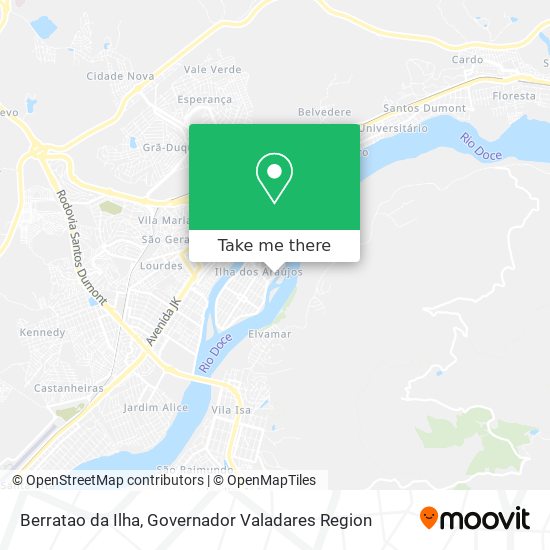 Berratao da Ilha map