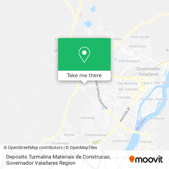 Deposito Turmalina Materiais de Construcao map